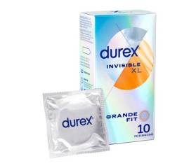 DUREX INVISIBLE XL PRESERVATIVOS 10 UNIDADES